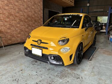 アバルト595、デュアロジックオイル交換。