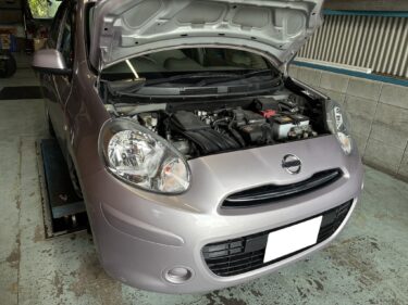 こちらも不調のマーチ修理依頼。